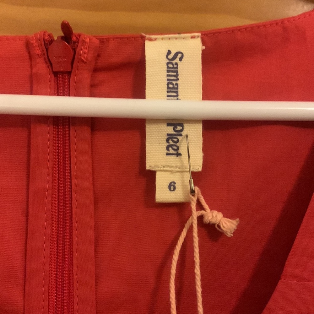 Samantha pleet Rosalind jumpsuit red corset 6 nwt - Picture 5 of 9